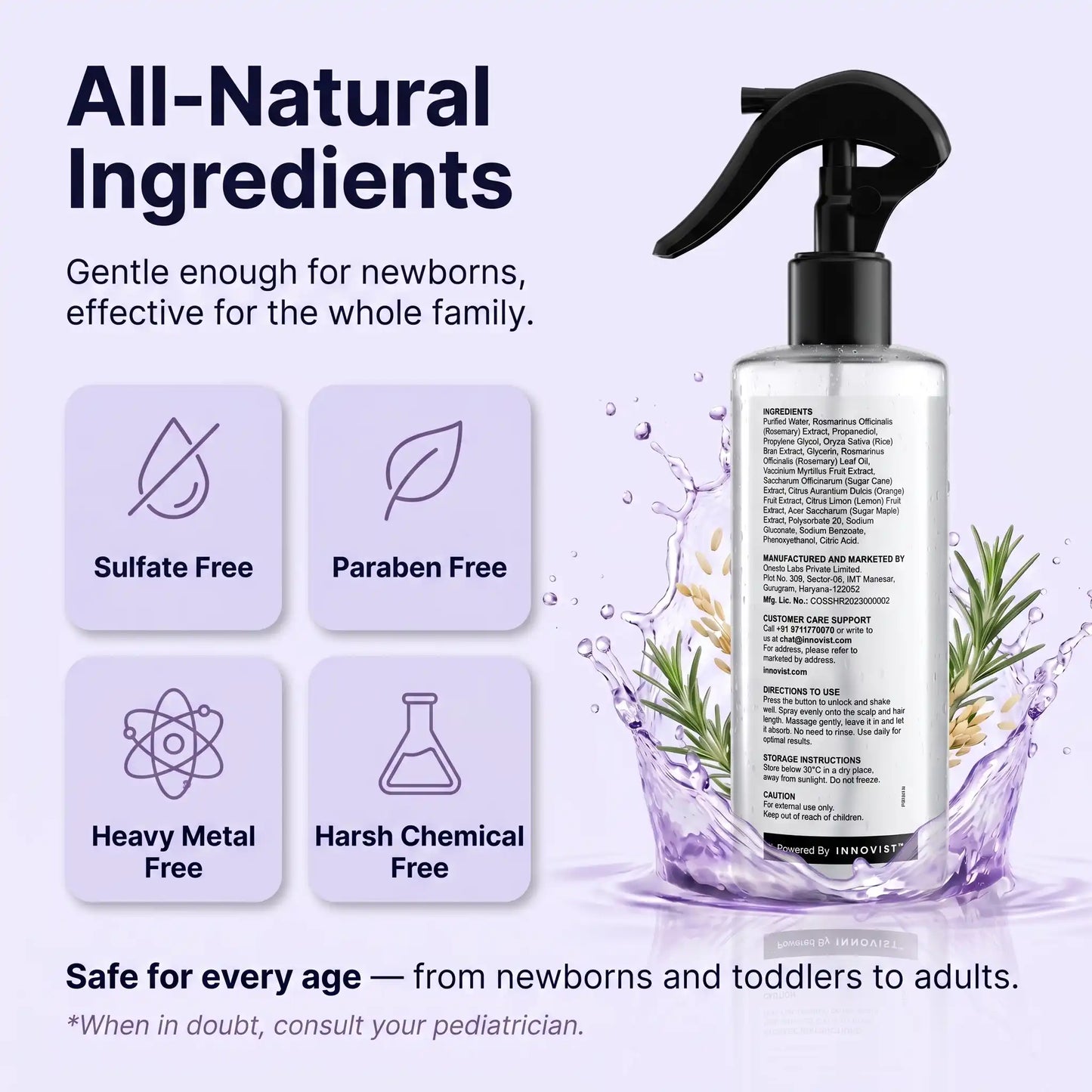 Rosemary & Rice Water For Kids