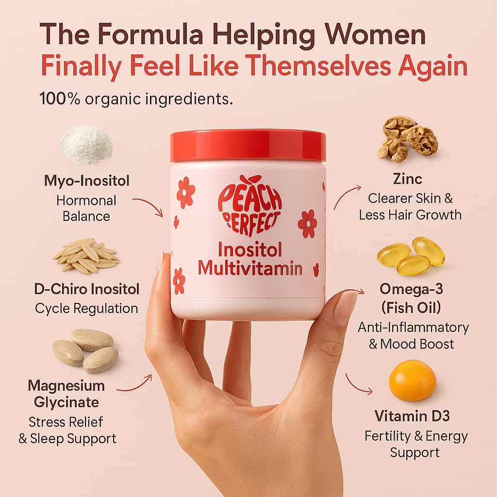 NutraPeach Inositol Multivitamin