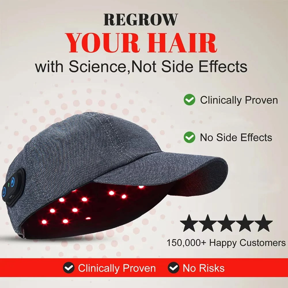 Red Light Therapy Hat for Deep Hair Growth